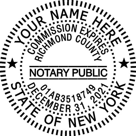 New York Notary Stamp Seals