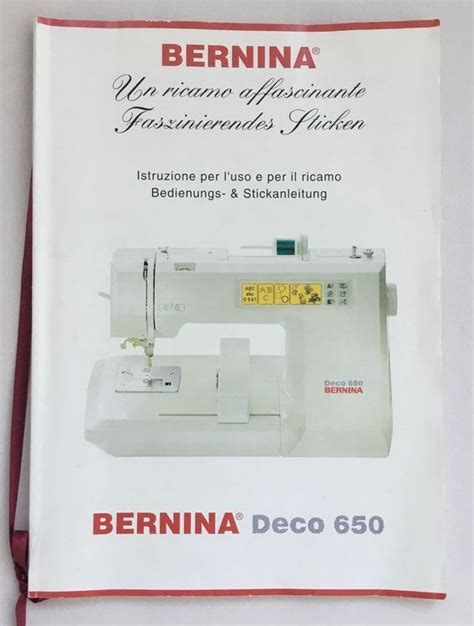 Stickmaschine Bernina Deco 650 Kaufen Auf Ricardo