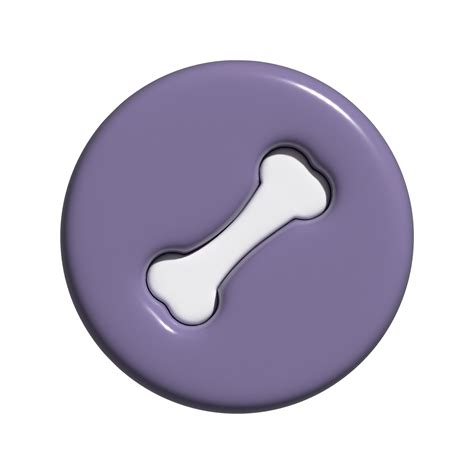 Dog Bone Icon 3d 24678024 Png