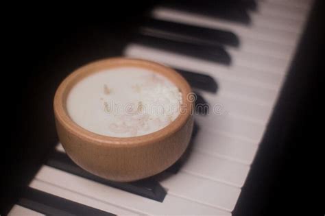Fire Candle Homemade Diy Relax Aroma Piano Stock Image - Image of ...
