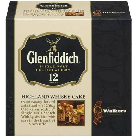 Walkers Glenfiddich Highland Whisky Cake Brits R U S