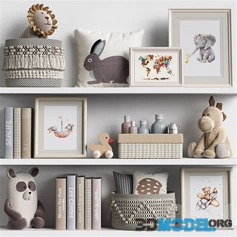 3D Model – Kids Room Decor 05 with panda