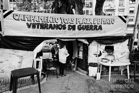 Islas Malvinas Veterans Protest Camp Plaza De Mayo Buenos Aires Argentina Photograph By Joe Fox