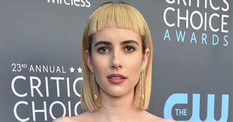 Emma Roberts Hair At The 2018 Critics Choice Awards Popsugar Beauty