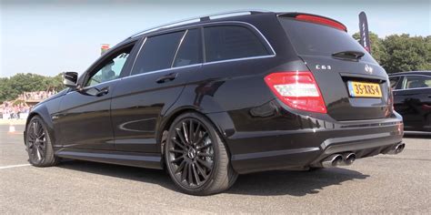 Mercedes-Benz C63 AMG Wagon Engine Exhaust Sound Video