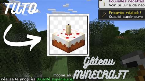 TUTO COMMENT FAIRE Fabriqué un Gâteau SUR MINECRAFT FACILEMENT TUTO