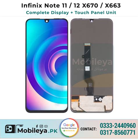 Infinix Note X X Display Panel Led With Fitting