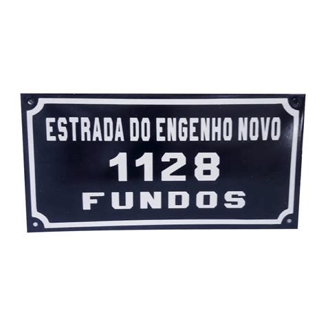 Placa De Rua Esmaltada Nrm Esmalta O Rio De Janeiro