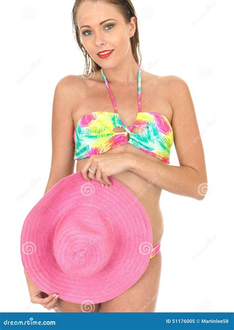 Mujer Atractiva Pin Up Model En Un Bikini Imagen De Archivo Imagen De
