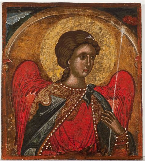 16th Century Greek School Archangel Art Museum At The University Of