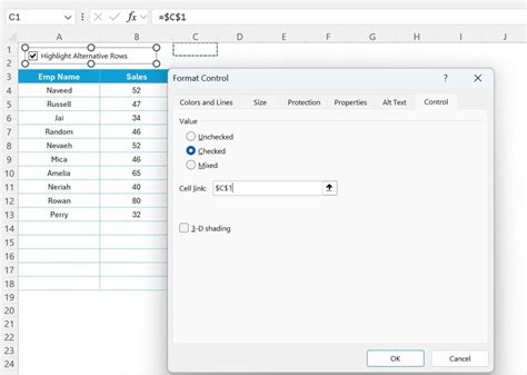 4 Steps for Dynamic Conditional Formatting with Check box - PK: An ...