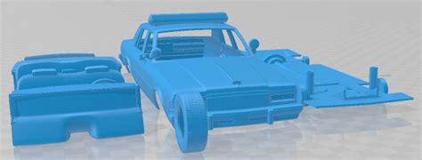 Chevrolet Caprice Sheriff 1978 Police Car 3D Model STL 3D