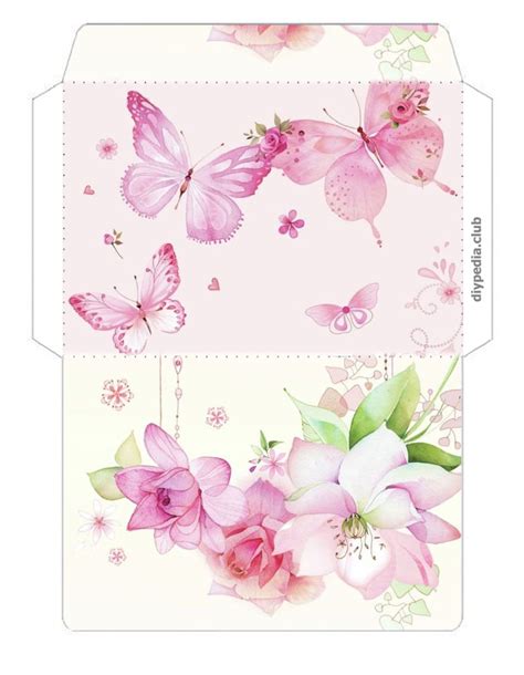 Floral Envelope Templates For Printing Issue 2 • Diypedia