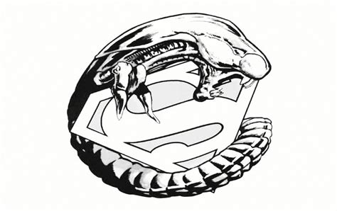 Superman Vs Aliens Logo