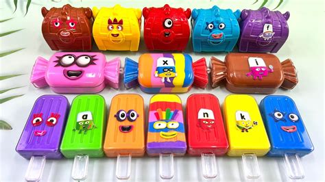 Numberblocks Cleaning Dirty Color Ice Cream Clay Looking Clay Mini