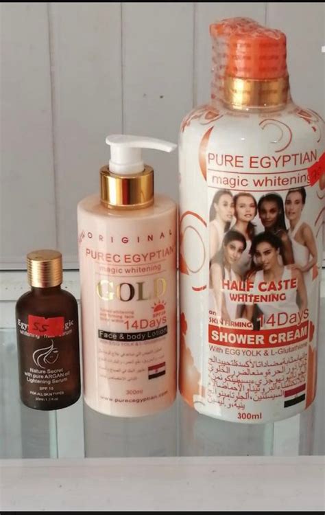 3 Set Pure Egyptian Magic Whitening Half Caste Whitening Shower Gel