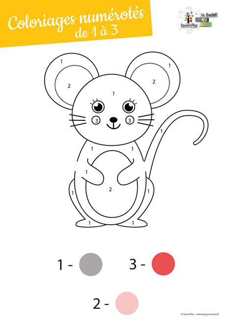 T L Chargement Coloriages Num Rot S Pour Les Tout Petits De