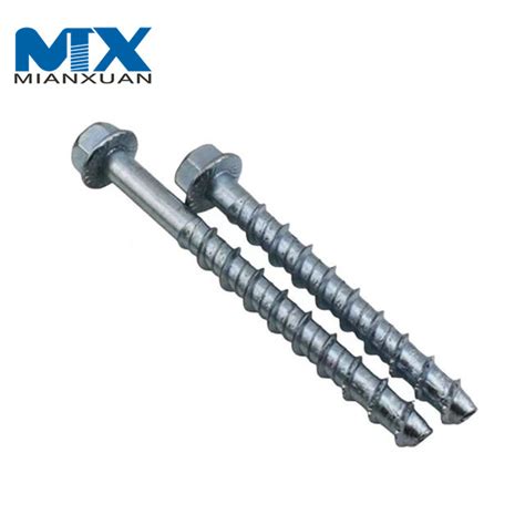 Hex Flange Head Galvanized Concrete Masonry Screw Concrete Masonry