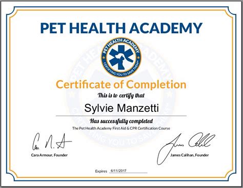 Pet Angels Santa Barbara - First Aid & CPR Certificate