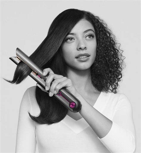 The all new Dyson Corrale. A cordless hair straightener utilising flexible copper plates to ...