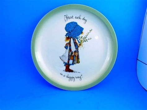 Hollie Hobbie Plate Start Each Day In A Happy Way Bonus Plate Ebay