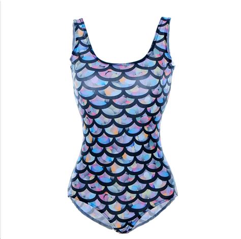 Hot Sexy Strand Vrouwen Zeemeermin Staart Kostuum D Gedrukt Vis Schaal Zwemmen Badmode Bikini