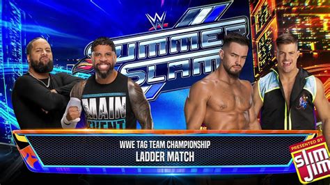 The Usos Vs A Town Down Under Wwe K World Tag Team Championship