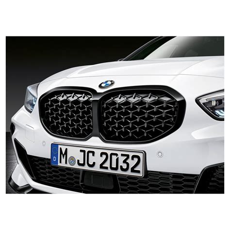 Grille Look M Diamond Noir Brilant Pour Bmw Serie F