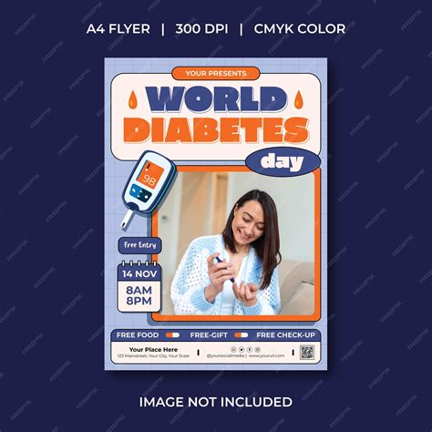 Premium Vector World Diabetes Day Flyer