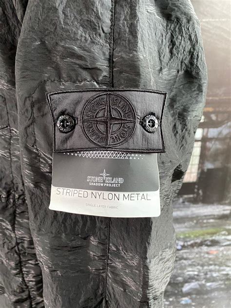 Stone Island Shadow Project Striped Nylon Metal Jacket X Clothing