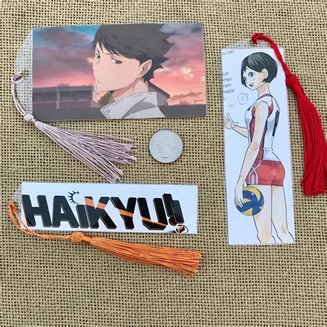 Haikyuu Bookmarks Etsy