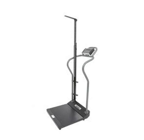 Health O Meter Antimicrobial Platform Scale Assembled With Height Rod