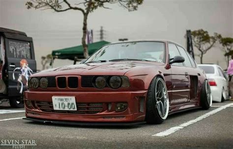 Bmw E34 M5 Bronze Widebody Slammed Just Cars