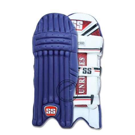 Ss Test Opener Navy Blue Coloured Cricket Batting Leg Guard Pads Youth