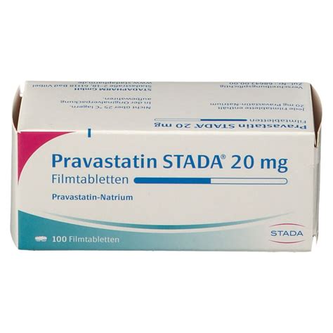 Pravastatin Stada® 20 Mg 100 St Mit Dem E Rezept Kaufen Shop Apotheke