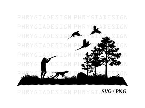 Pheasant Hunter Svg Hunting Dog Pheasant Hunting Svg Pheasant Svg