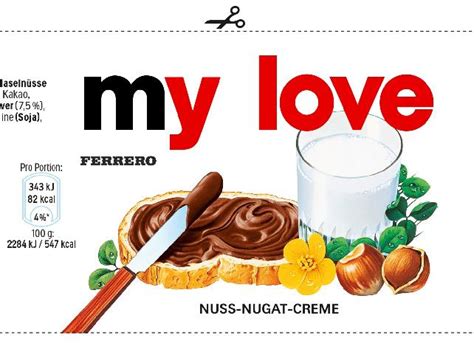 Images For > Nutella Jar Label