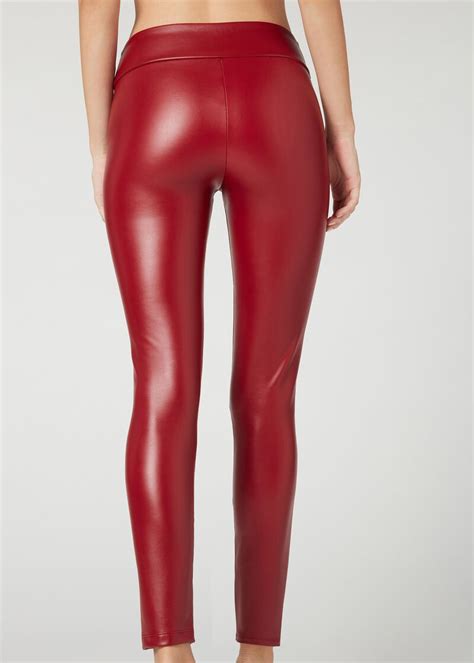 Thermal Leather Effect Leggings Calzedonia