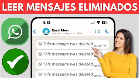 C Mo Ver Mensajes Eliminados En Whatsapp C Mo Leer Mensajes