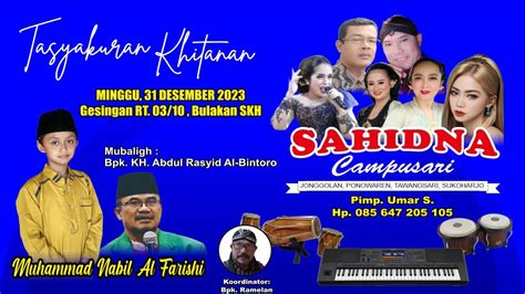 LIVE TASYAKURAN KHITAN MUHAMMAD NABIL AL FARISKI MINGGU 31