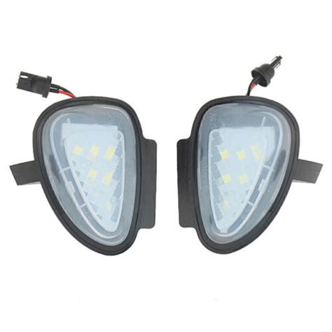 X Can Bus White Led Under Side Mirror Puddle Lights Fit Vw Gti Golf