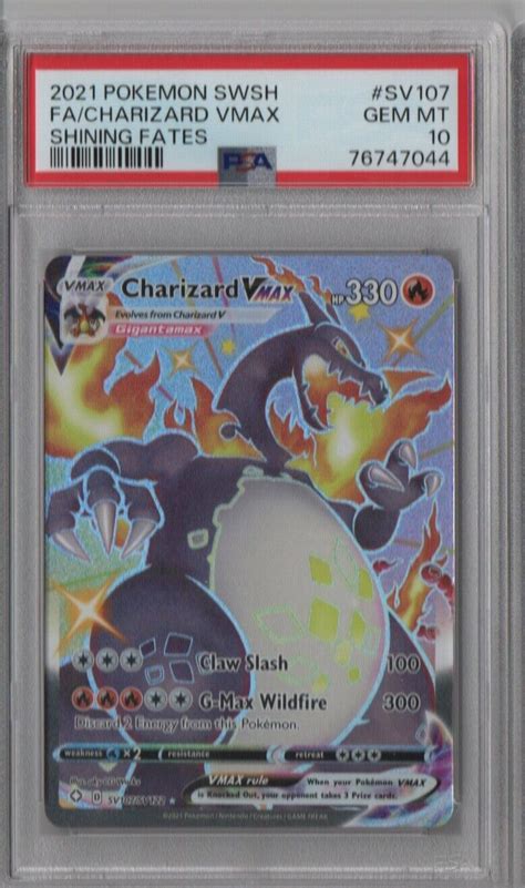 Mavin Pok Mon Swsh Shining Fates Fa Charizard Vmax Sv Psa Gem Mint