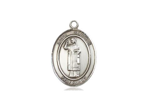 St Stephen The Martyr Medal Sterling Silver Oval Reilly S Church