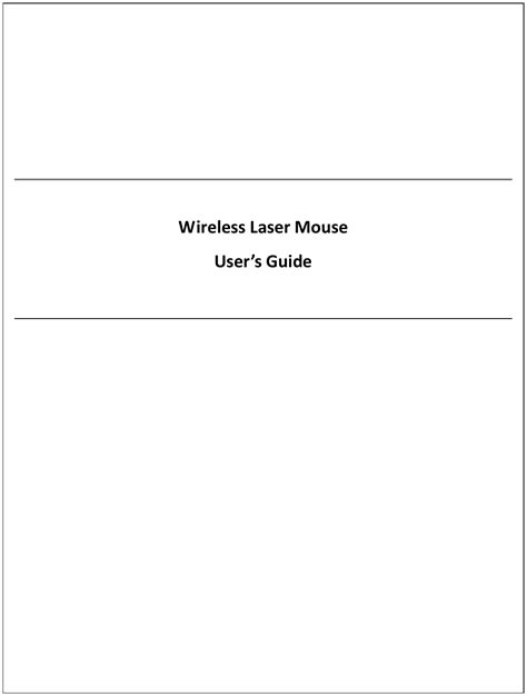 Primax Electronics Mmorfftul Wireless Mouse User Manual Modify