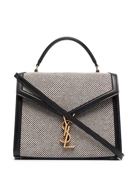 Saint Laurent Cassandra Envelope Tote Bag Black Editorialist