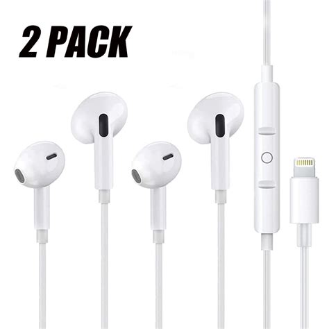 2 Packs - Headphones Wired for iPhone, Compatible for iPhone Earbuds ...