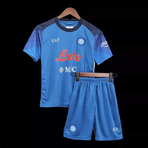 Kid S Napoli Home Soccer Jersey Kit Jersey Shorts