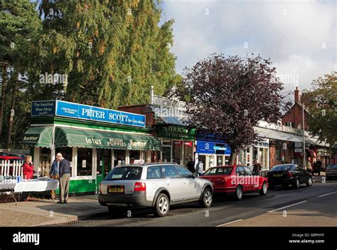 High Street Woodhall Spa Lincolnshire Stock Photo Alamy