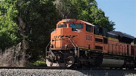 Solo BNSF SD70ACe 9246 Leads A NB Empty Coal Train With 2 DP Units