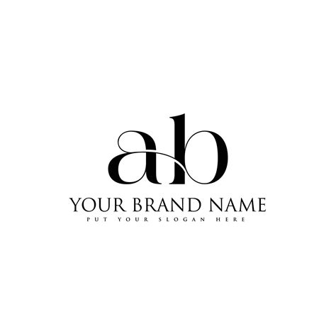 AB letter logo design on white background, Vector illustration ...